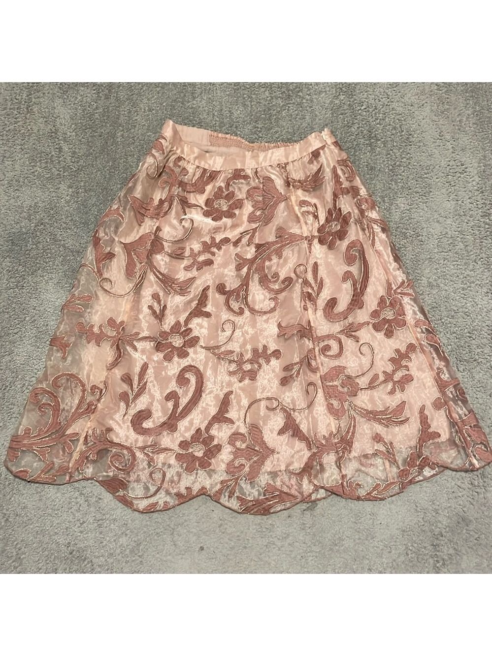 VGC Maeve Shannon Skirt Embroidered Layered Full Delicate Fairy Skirt - Size M